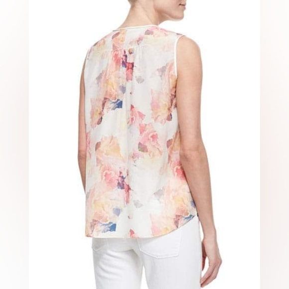 Rebecca Taylor Enchanted Gardens Floral-Print Top - Picture 2 of 3